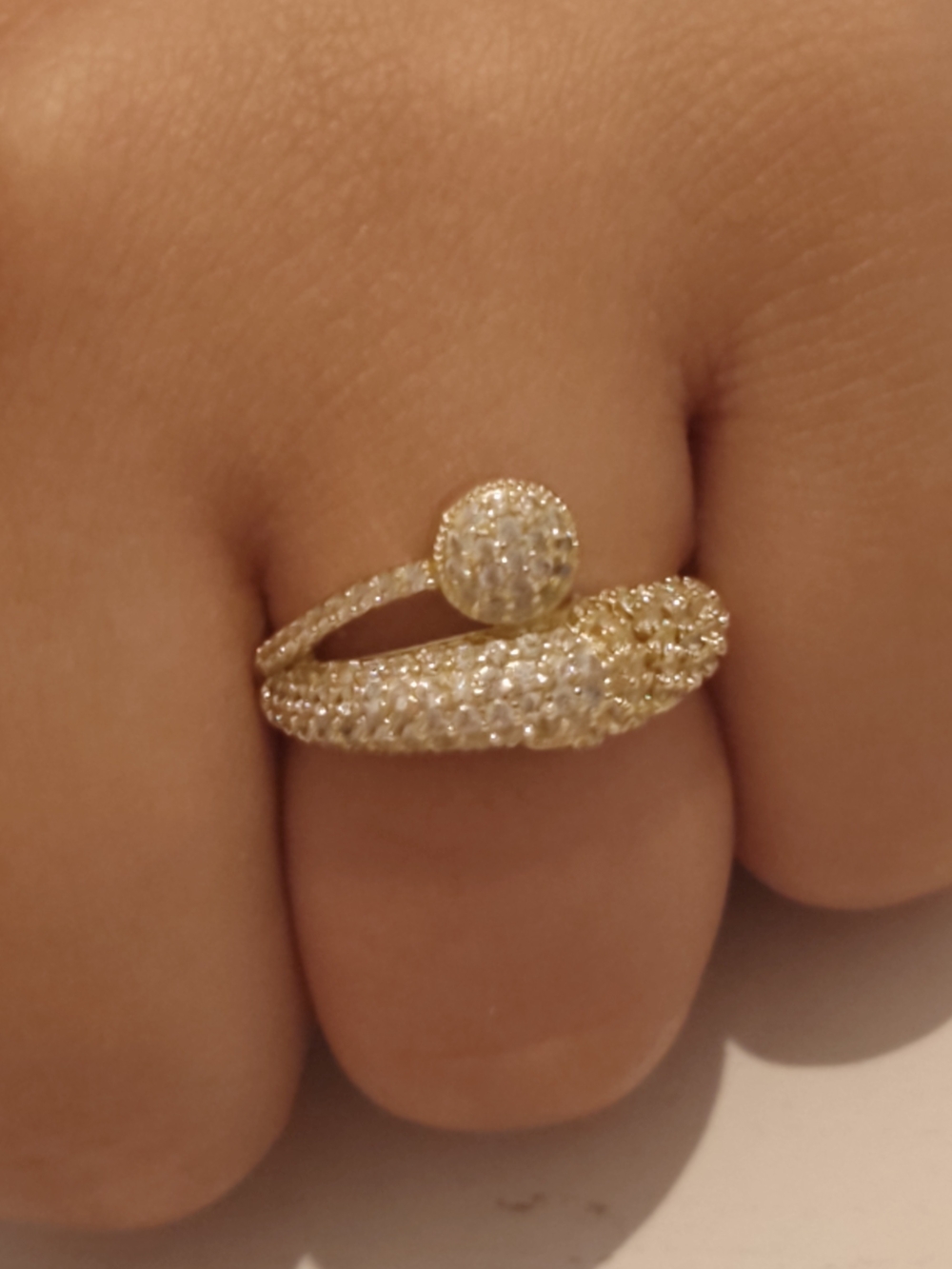 The surface is plated with a thin layer of real gold 14k